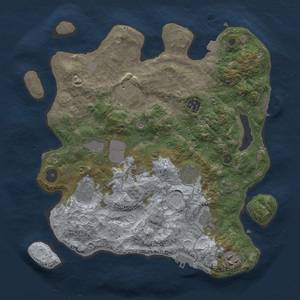 Thumbnail Rust Map: Procedural Map, Size: 3500, Seed: 1396265822, 16 Monuments