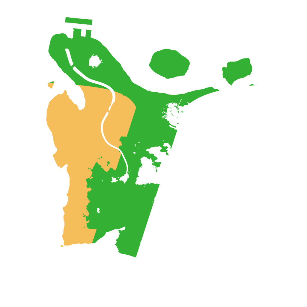 Biome Rust Map: Procedural Map, Size: 2300, Seed: 1251412515