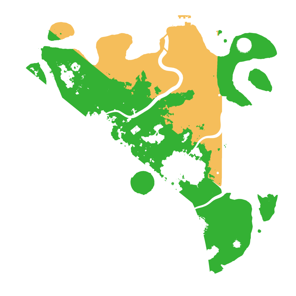 Biome Rust Map: Procedural Map, Size: 3500, Seed: 2026353100