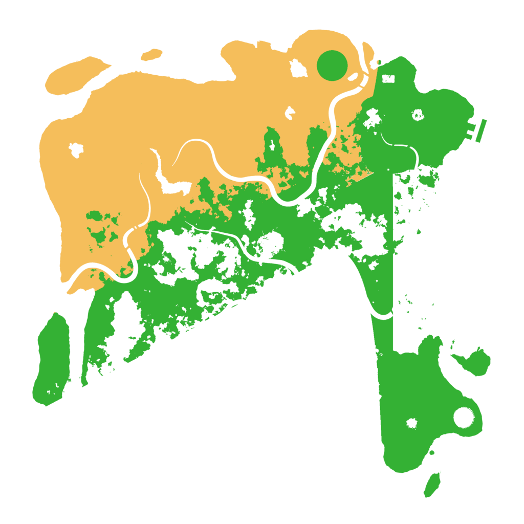 Biome Rust Map: Procedural Map, Size: 4500, Seed: 941838995