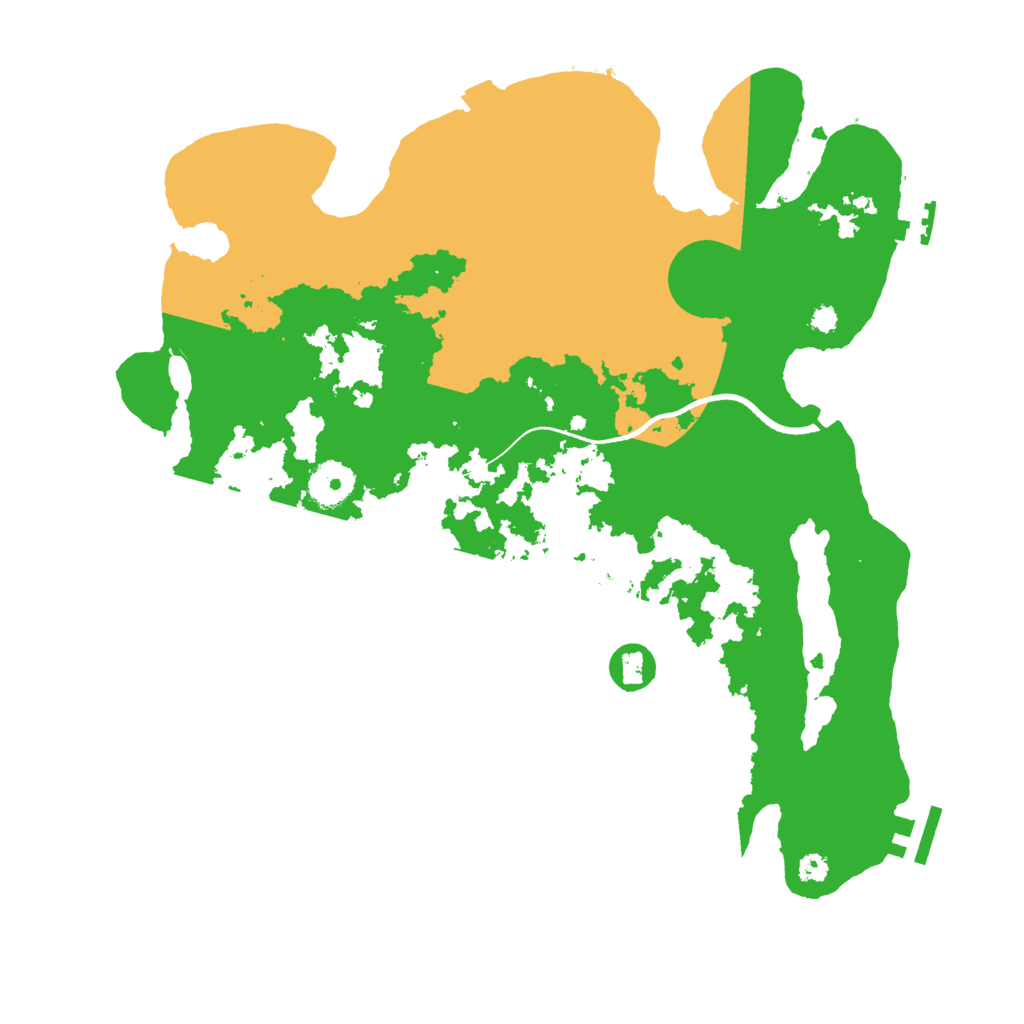 Biome Rust Map: Procedural Map, Size: 3500, Seed: 814393789
