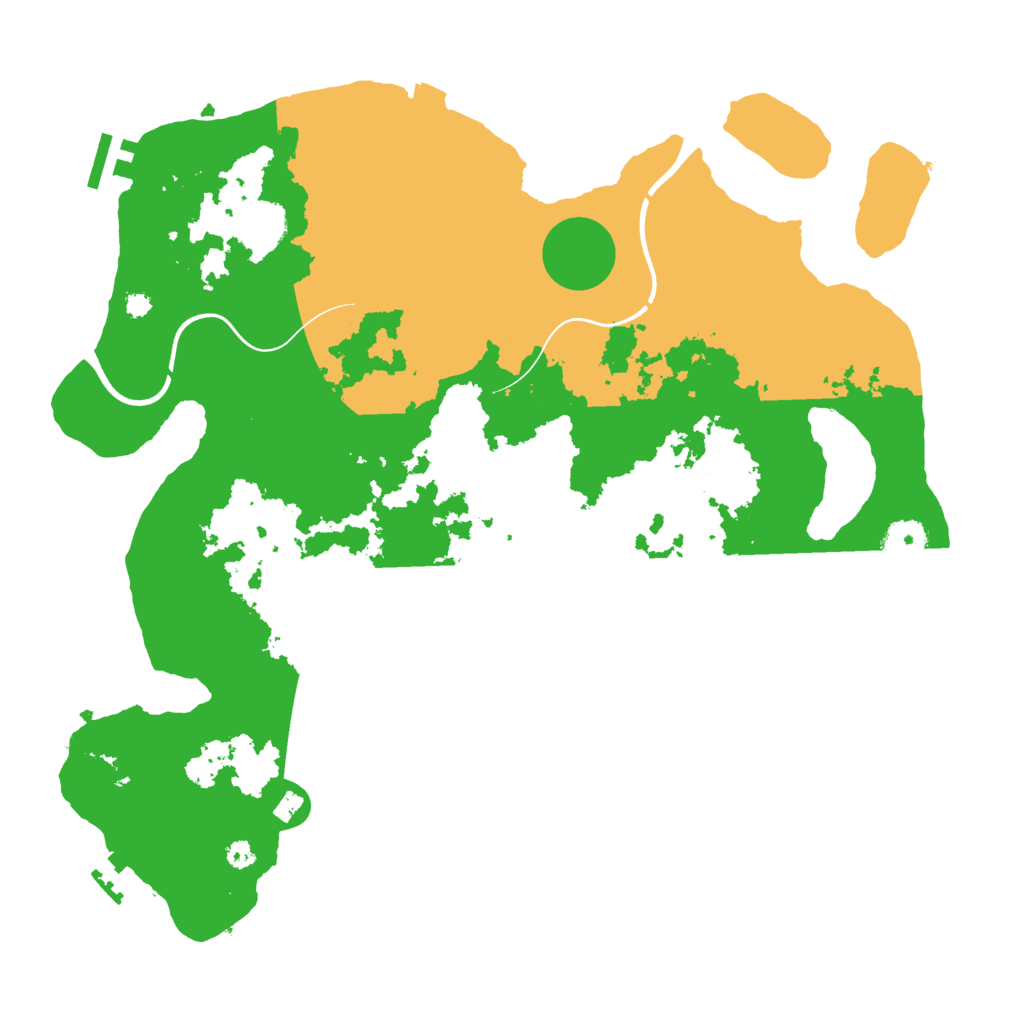 Biome Rust Map: Procedural Map, Size: 3700, Seed: 21894803