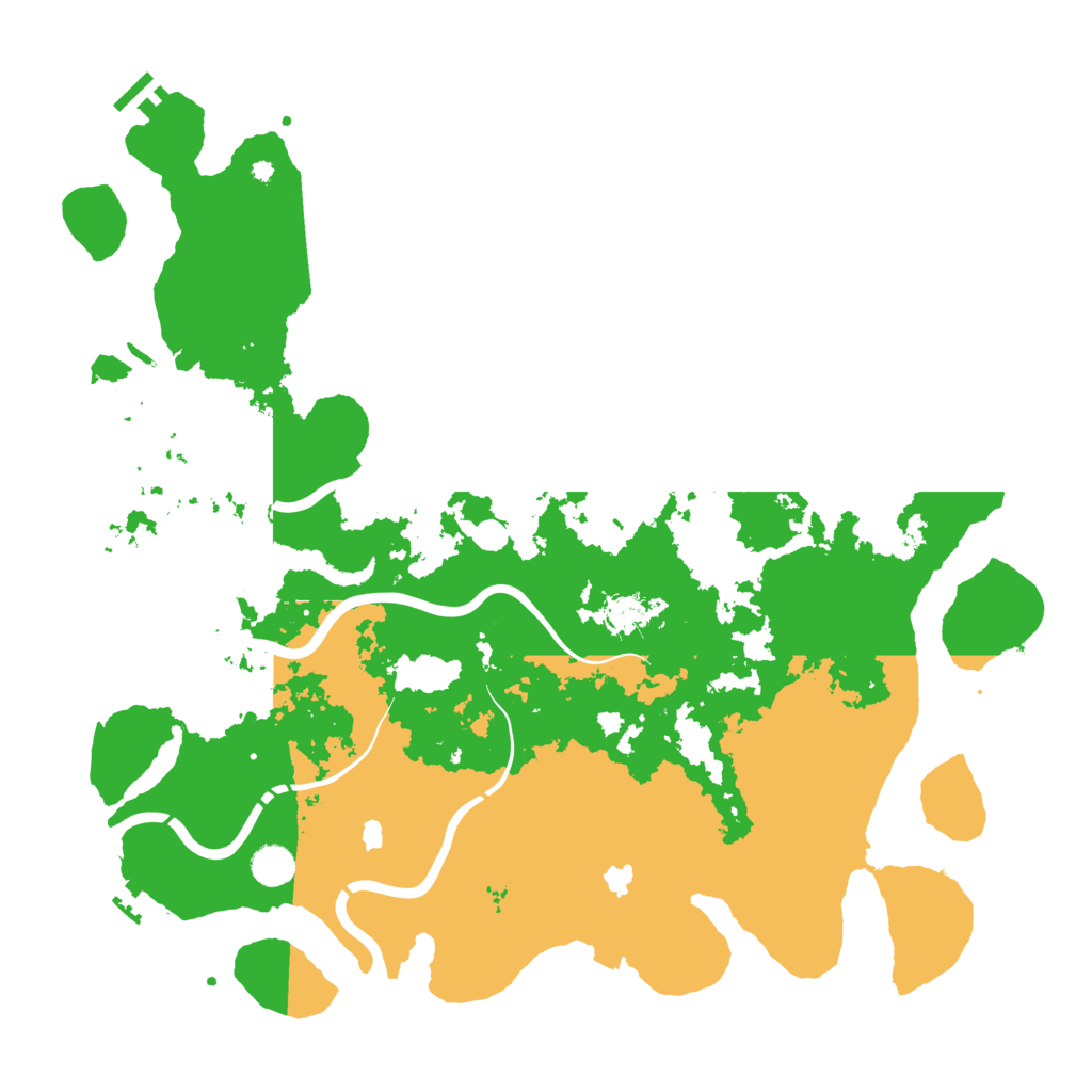 Biome Rust Map: Procedural Map, Size: 4600, Seed: 83108532