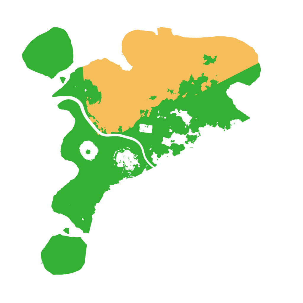 Biome Rust Map: Procedural Map, Size: 2500, Seed: 737999228