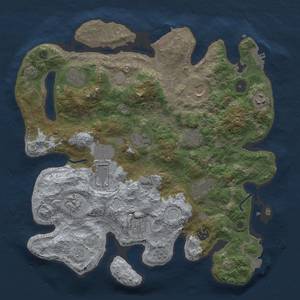 Thumbnail Rust Map: Procedural Map, Size: 3750, Seed: 809861, 19 Monuments