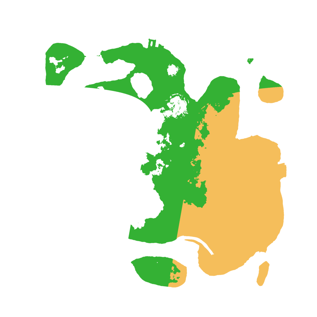 Biome Rust Map: Procedural Map, Size: 2600, Seed: 7332346