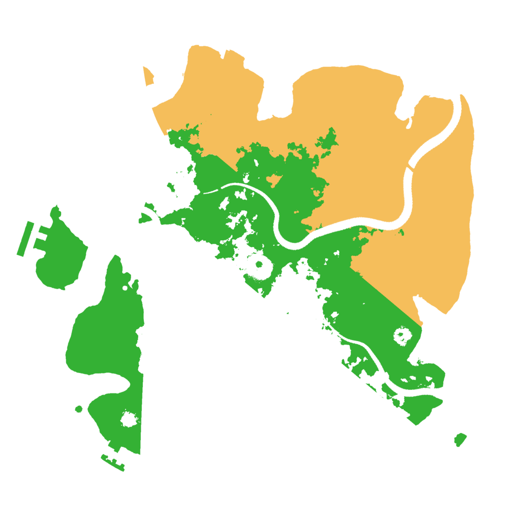 Biome Rust Map: Procedural Map, Size: 3000, Seed: 1805557053