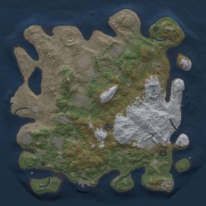 Thumbnail Rust Map: Procedural Map, Size: 4000, Seed: 990260, 19 Monuments