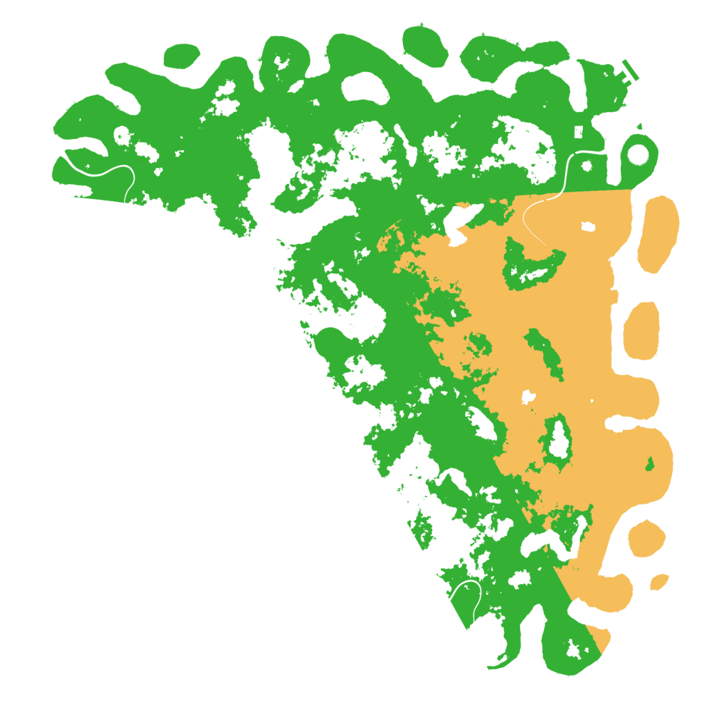 Biome Rust Map: Procedural Map, Size: 6000, Seed: 3491289