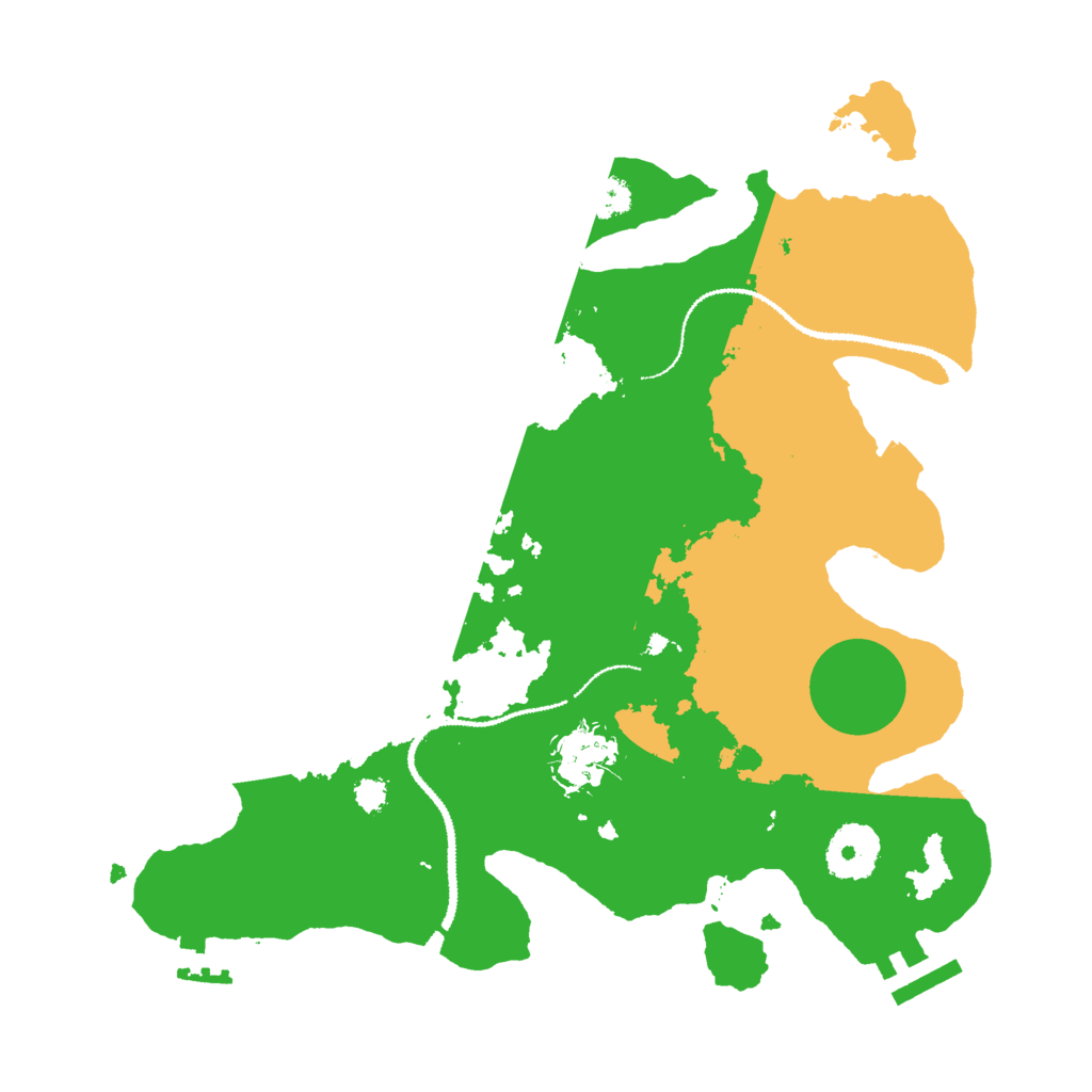 Biome Rust Map: Procedural Map, Size: 3000, Seed: 10431