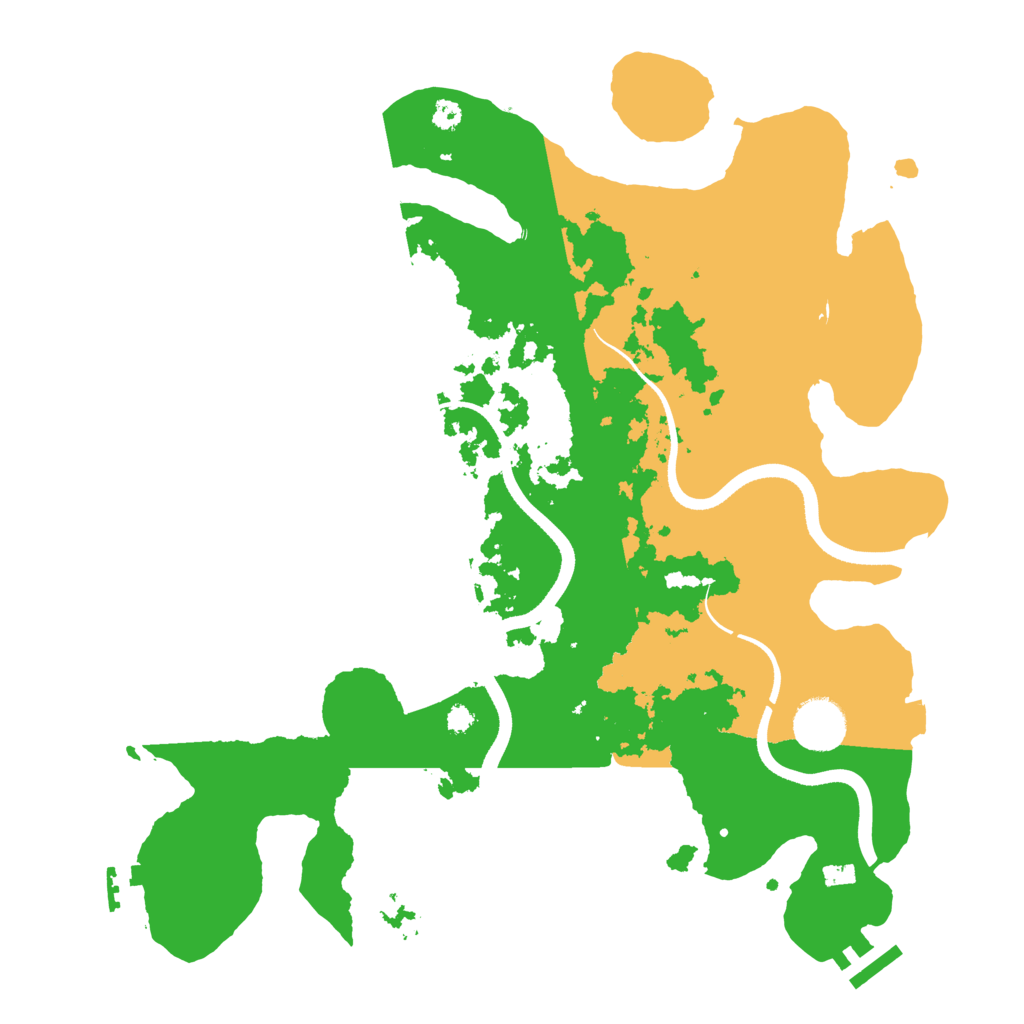 Biome Rust Map: Procedural Map, Size: 3500, Seed: 773499126