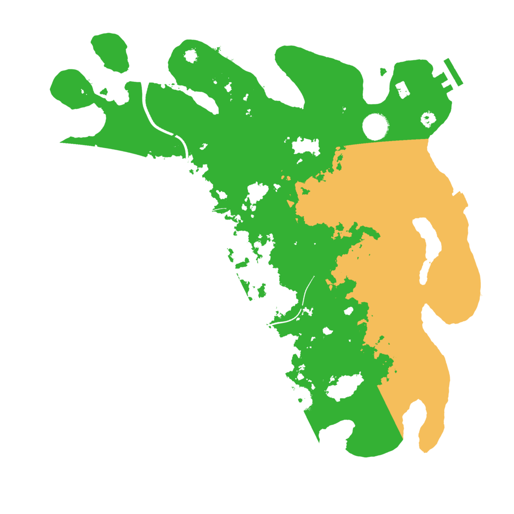 Biome Rust Map: Procedural Map, Size: 3500, Seed: 175185819