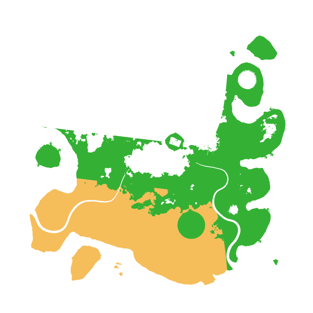 Biome Rust Map: Procedural Map, Size: 3000, Seed: 713513471