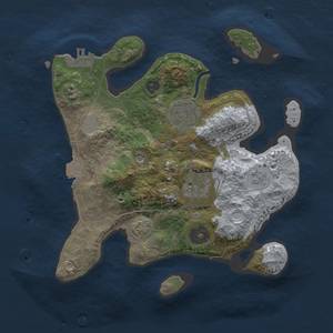 Thumbnail Rust Map: Procedural Map, Size: 2500, Seed: 273819286, 9 Monuments