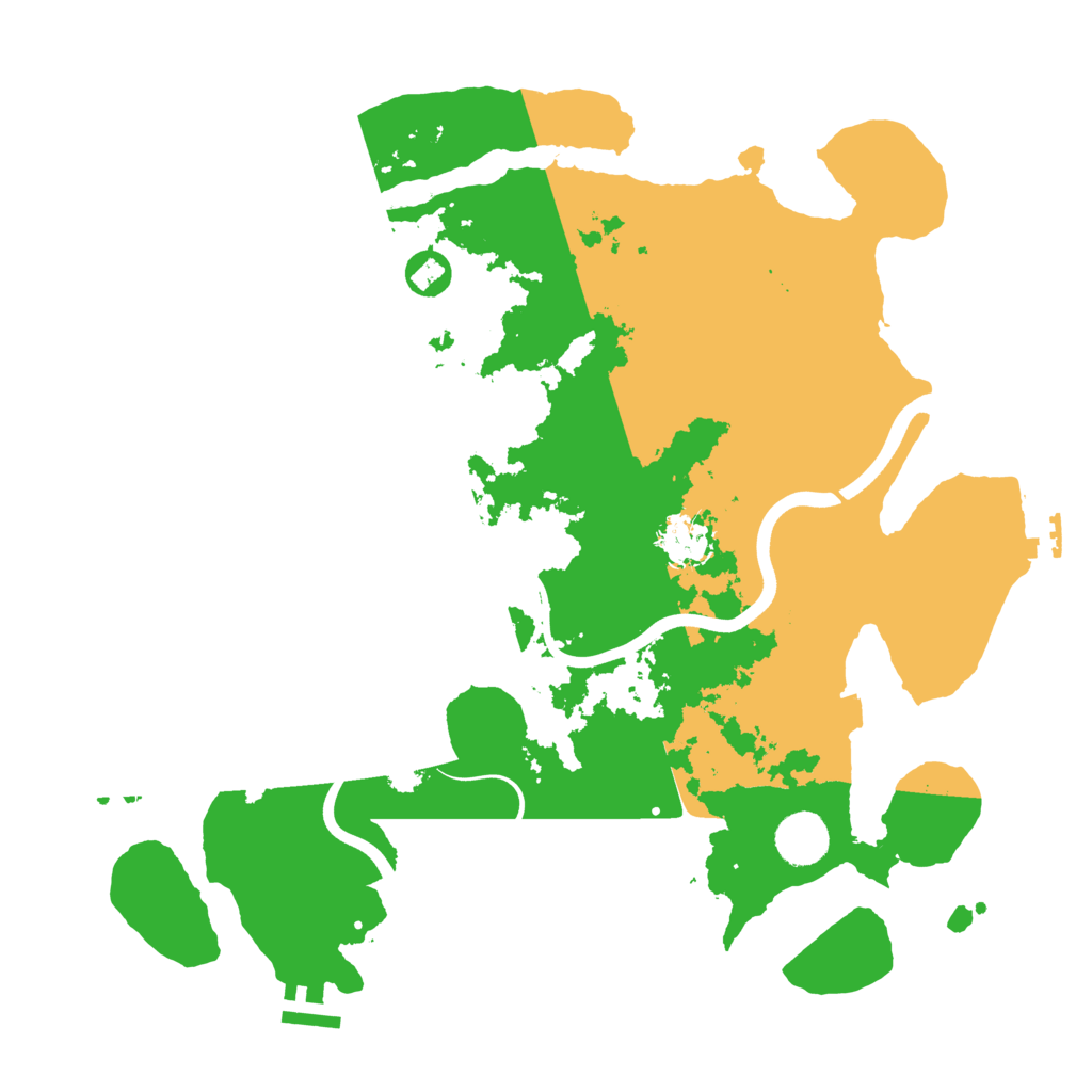 Biome Rust Map: Procedural Map, Size: 3750, Seed: 1158499487
