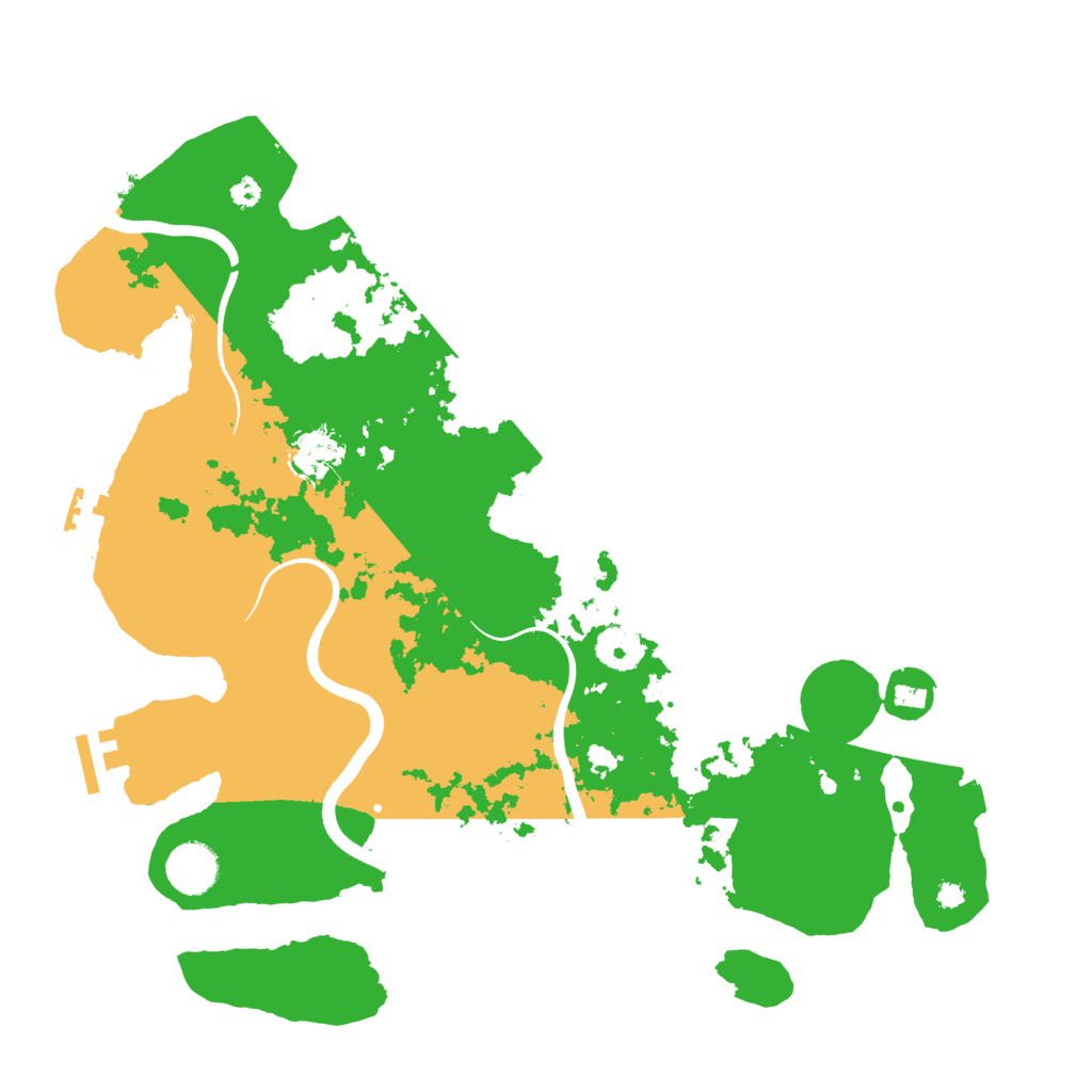 Biome Rust Map: Procedural Map, Size: 3700, Seed: 44228338