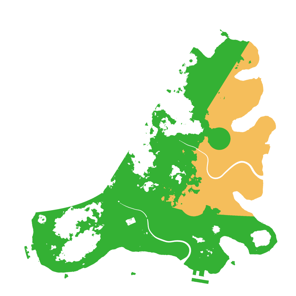 Biome Rust Map: Procedural Map, Size: 3500, Seed: 1393200581