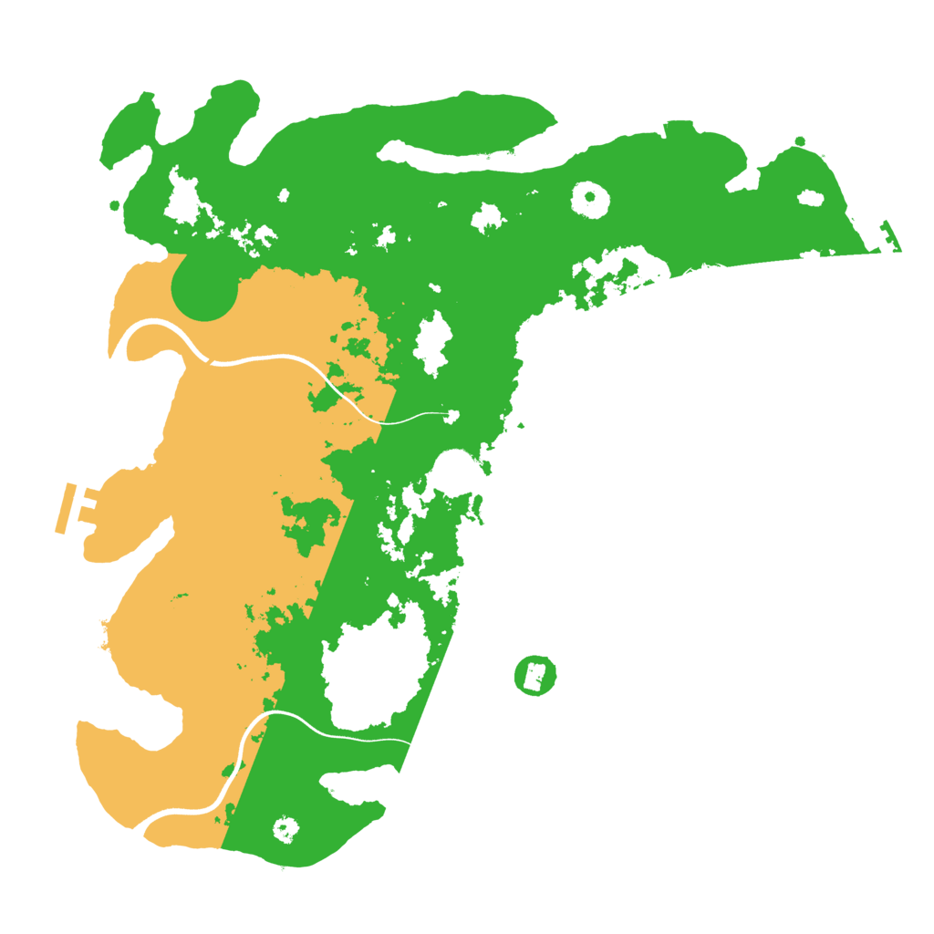 Biome Rust Map: Procedural Map, Size: 3700, Seed: 356842867