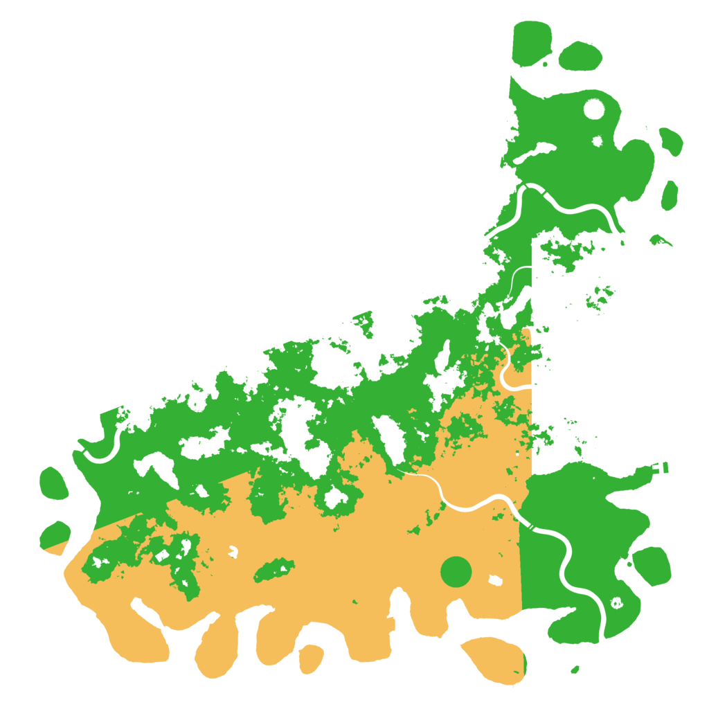 Biome Rust Map: Procedural Map, Size: 6000, Seed: 525698012