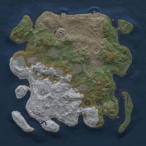 Thumbnail Rust Map: Procedural Map, Size: 3650, Seed: 356621752, 17 Monuments