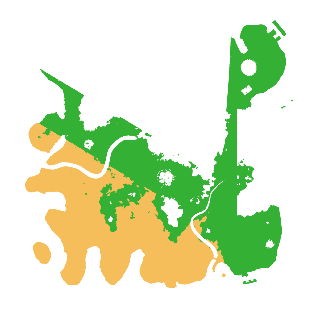 Biome Rust Map: Procedural Map, Size: 3500, Seed: 878543282
