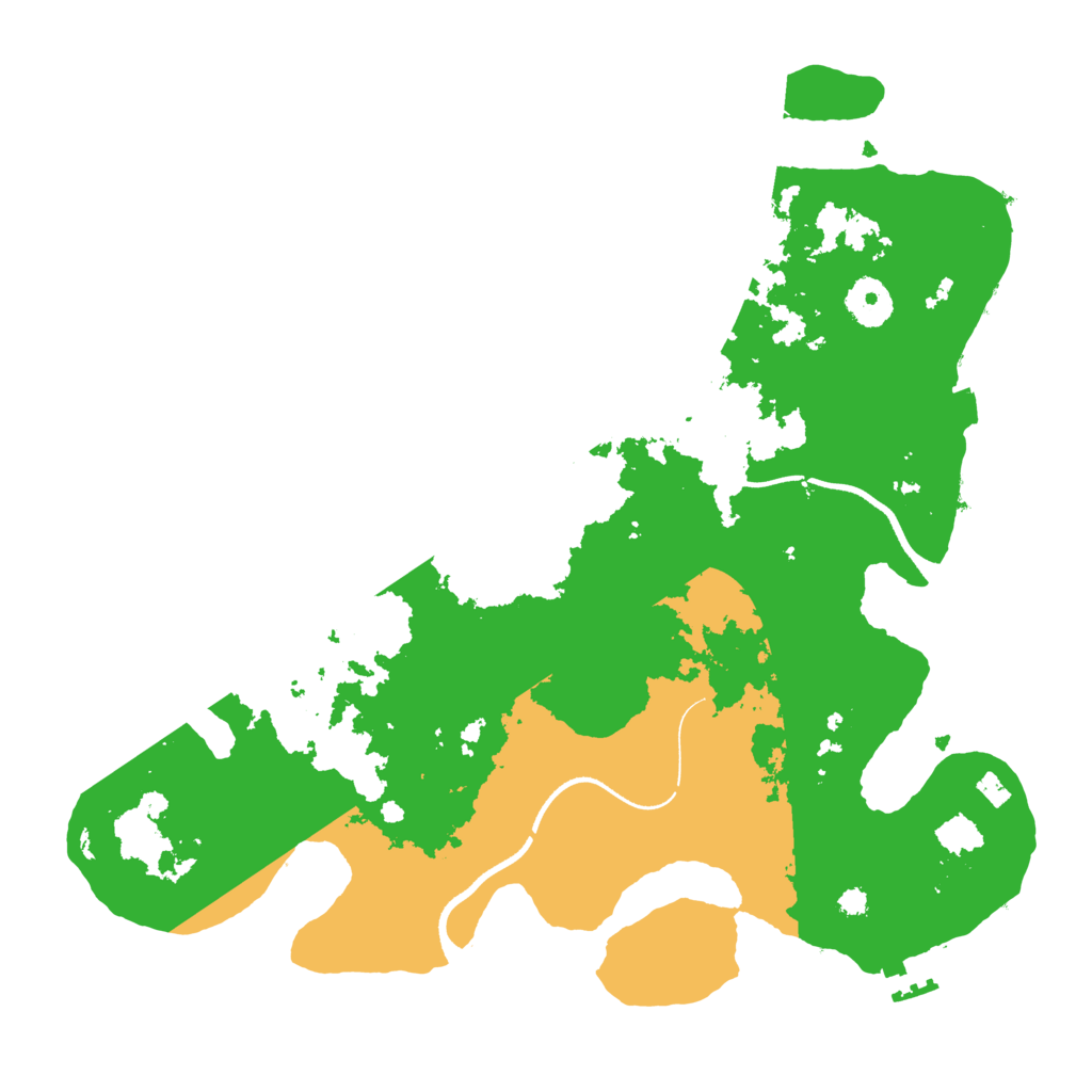 Biome Rust Map: Procedural Map, Size: 3500, Seed: 65355845