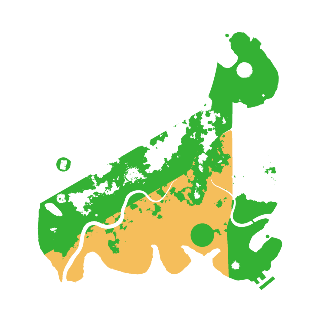 Biome Rust Map: Procedural Map, Size: 3500, Seed: 1597224928