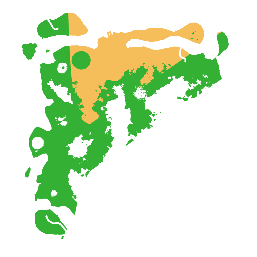 Biome Rust Map: Procedural Map, Size: 3700, Seed: 1501111079