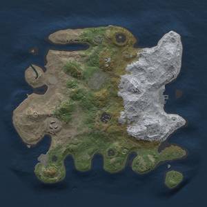 Thumbnail Rust Map: Procedural Map, Size: 3000, Seed: 1248478081, 11 Monuments