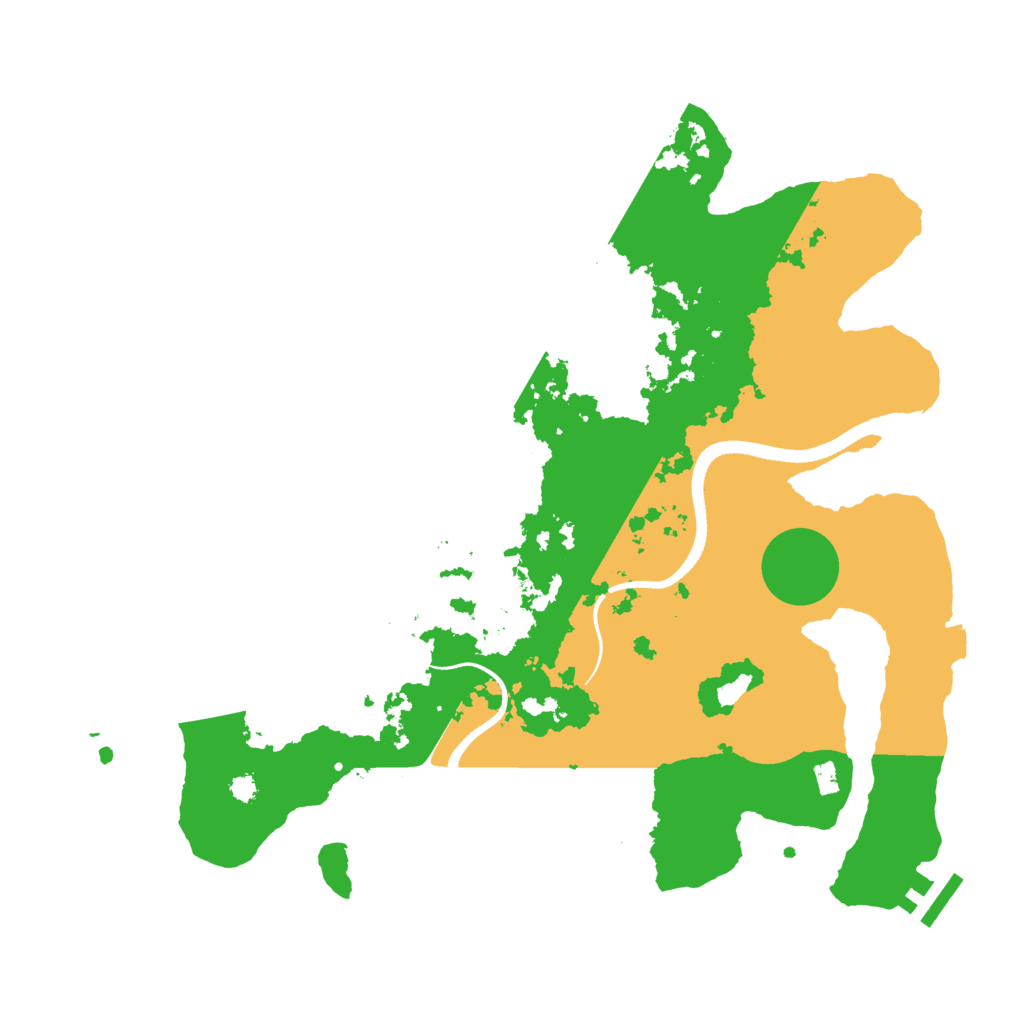 Biome Rust Map: Procedural Map, Size: 3500, Seed: 784496280