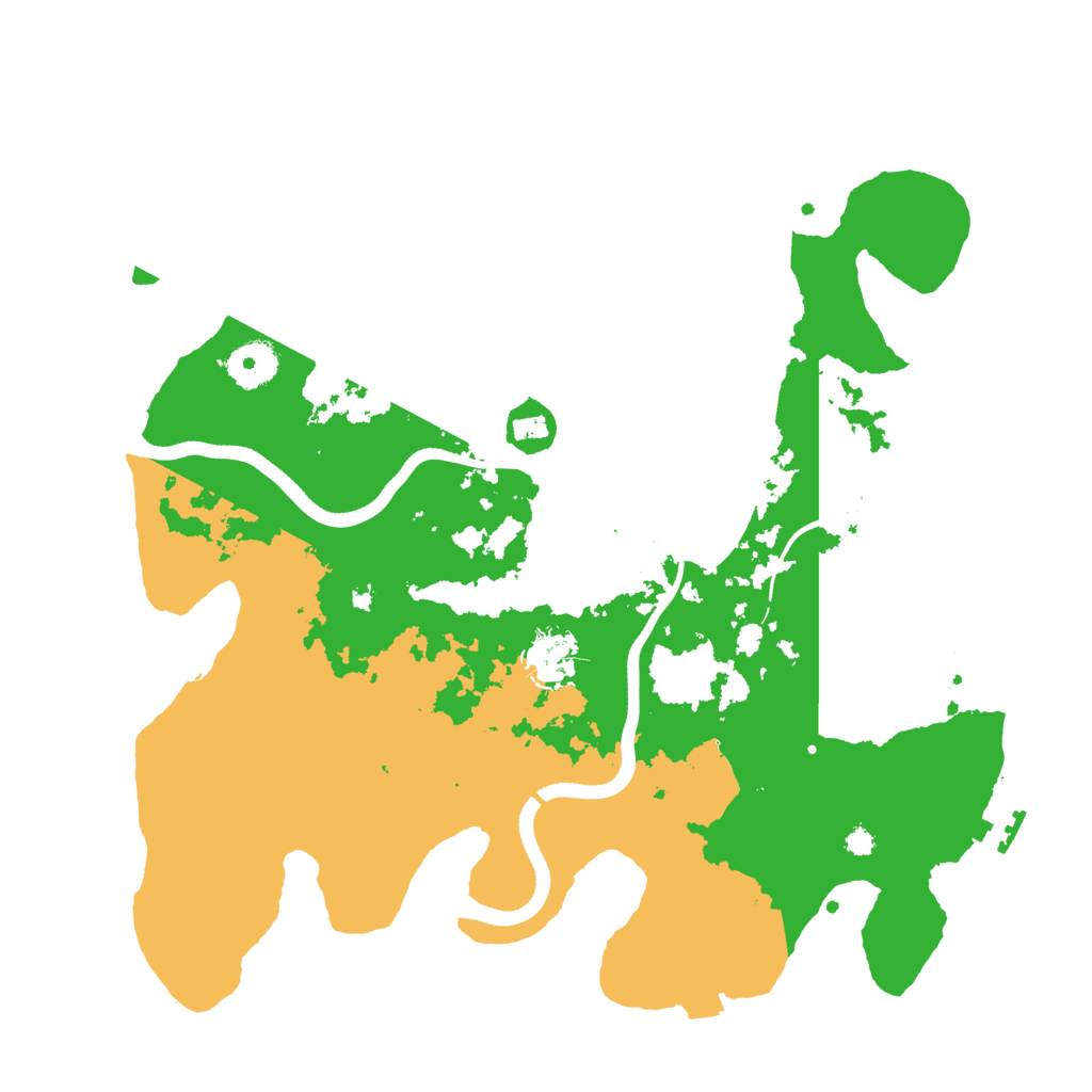 Biome Rust Map: Procedural Map, Size: 3500, Seed: 327237842