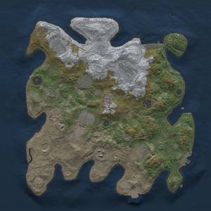 Thumbnail Rust Map: Procedural Map, Size: 3500, Seed: 327237842, 18 Monuments