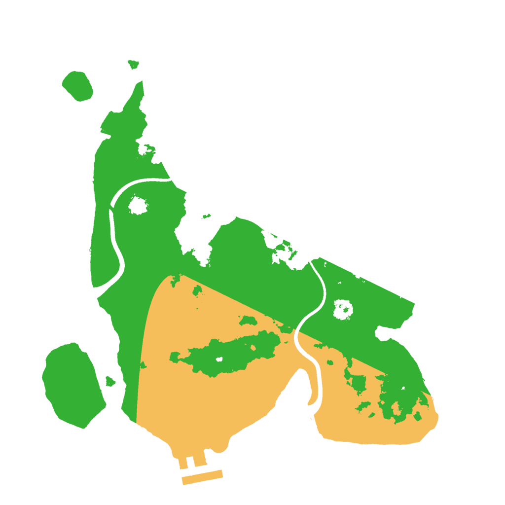 Biome Rust Map: Procedural Map, Size: 2500, Seed: 2437