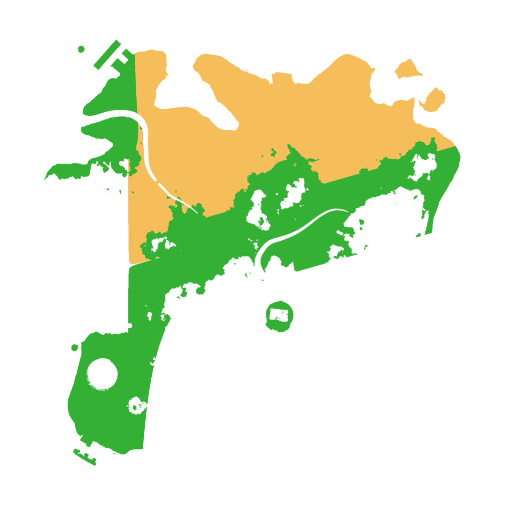 Biome Rust Map: Procedural Map, Size: 3000, Seed: 15147