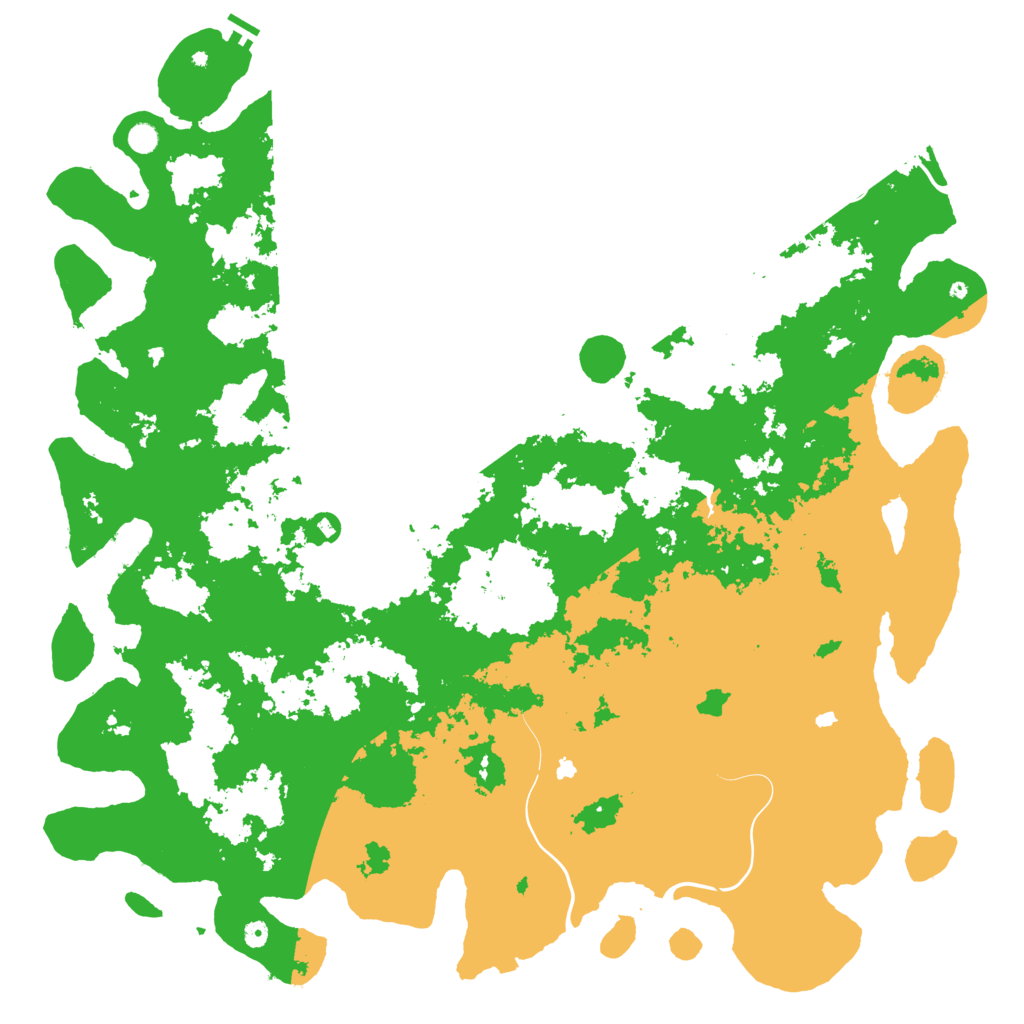 Biome Rust Map: Procedural Map, Size: 6000, Seed: 117184489