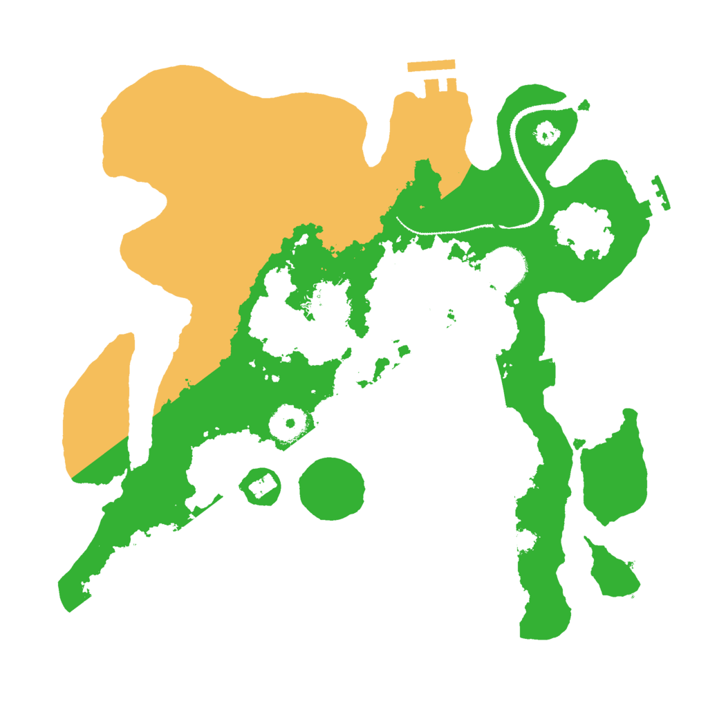 Biome Rust Map: Procedural Map, Size: 3000, Seed: 2036945