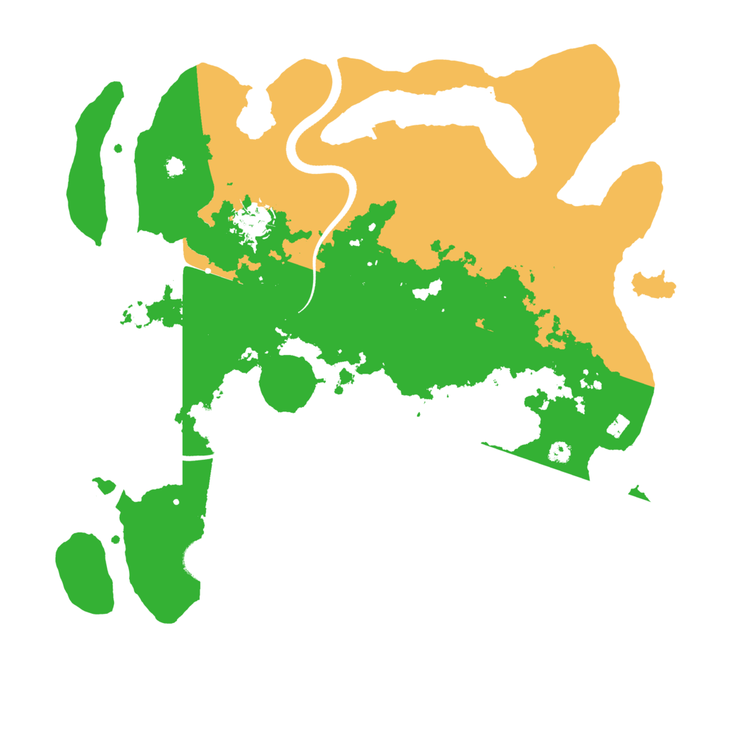 Biome Rust Map: Procedural Map, Size: 3500, Seed: 4994578