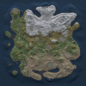 Thumbnail Rust Map: Procedural Map, Size: 3750, Seed: 27956872, 18 Monuments