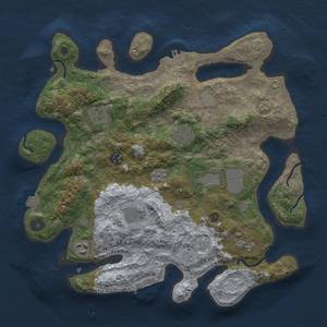 Thumbnail Rust Map: Procedural Map, Size: 3500, Seed: 1525210008, 16 Monuments