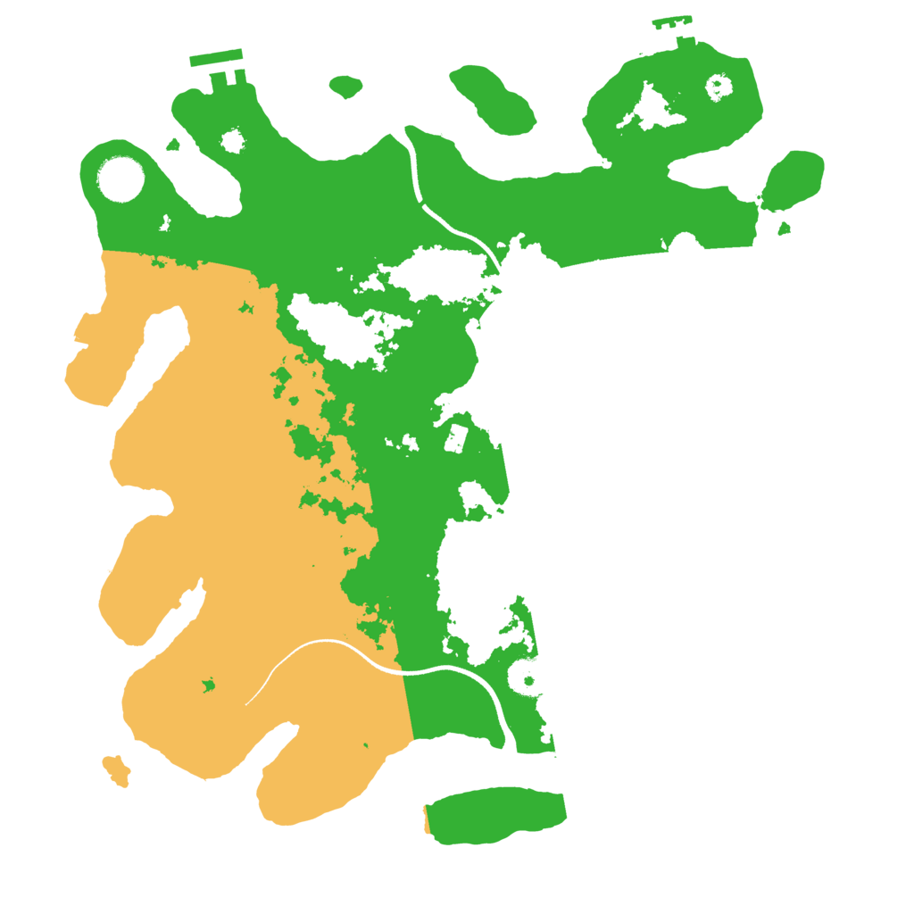 Biome Rust Map: Procedural Map, Size: 3500, Seed: 674477319