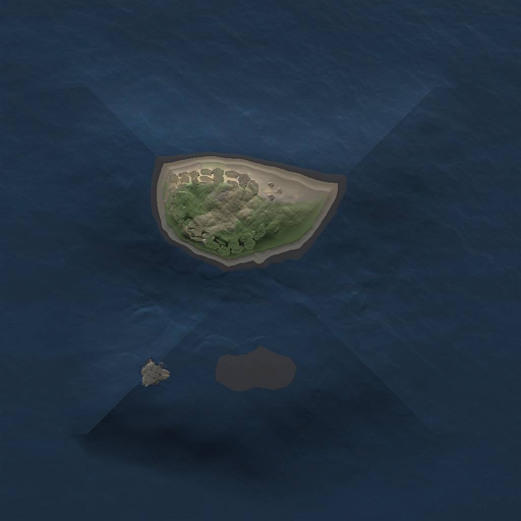 Rust Map: Procedural Map, Size: 1000, Seed: 2324, 3 Monuments