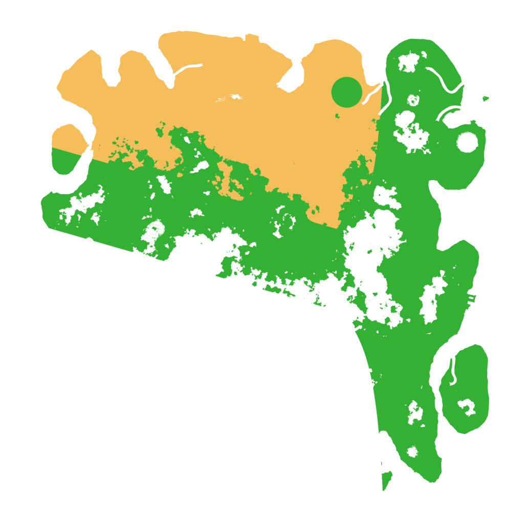 Biome Rust Map: Procedural Map, Size: 4500, Seed: 1760835009