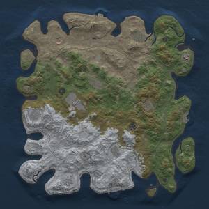 Thumbnail Rust Map: Procedural Map, Size: 4500, Seed: 1760835009, 19 Monuments