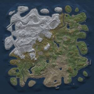 Thumbnail Rust Map: Procedural Map, Size: 4500, Seed: 146, 14 Monuments