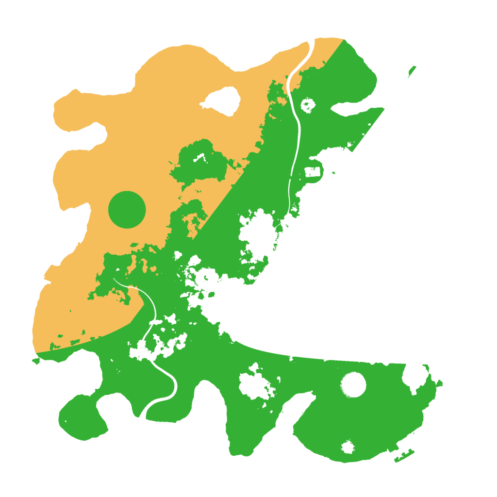 Biome Rust Map: Procedural Map, Size: 3500, Seed: 10630932