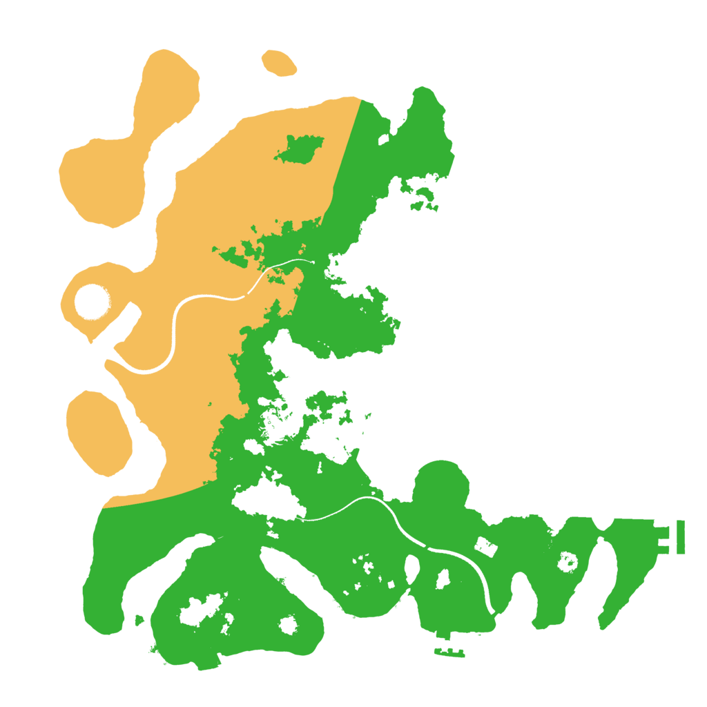 Biome Rust Map: Procedural Map, Size: 3500, Seed: 1874336