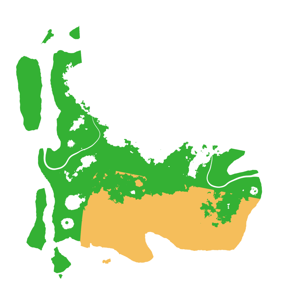 Biome Rust Map: Procedural Map, Size: 3700, Seed: 19660650