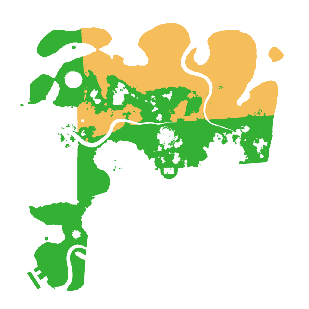 Biome Rust Map: Procedural Map, Size: 3250, Seed: 257530953