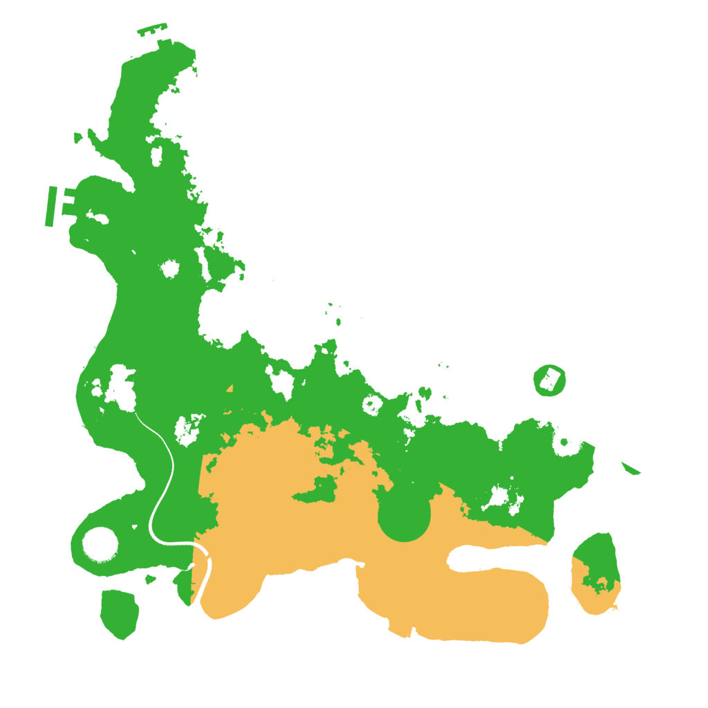Biome Rust Map: Procedural Map, Size: 3550, Seed: 48564152