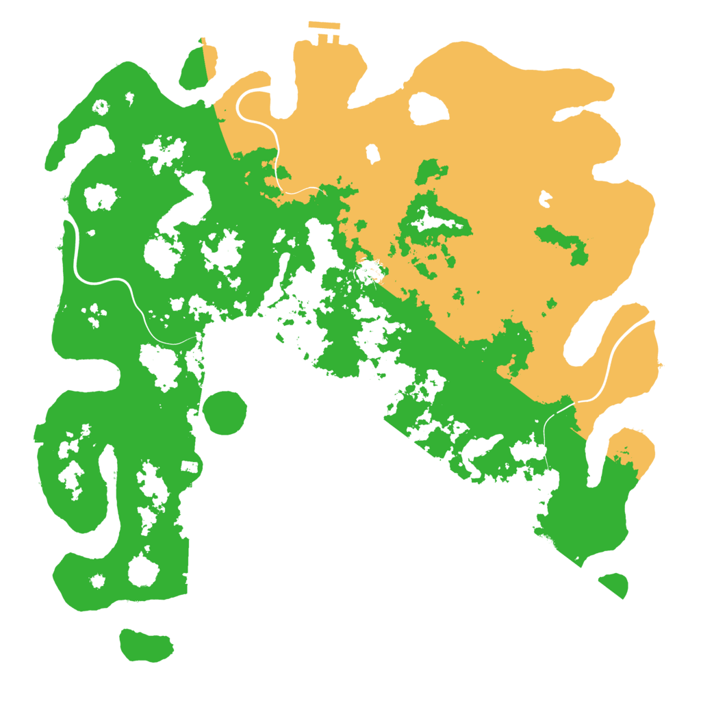 Biome Rust Map: Procedural Map, Size: 4500, Seed: 1999215858